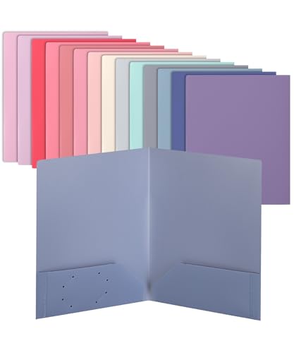 Dossiers en plastique souple à poches style lavande pour embellir votre bureau à la maison