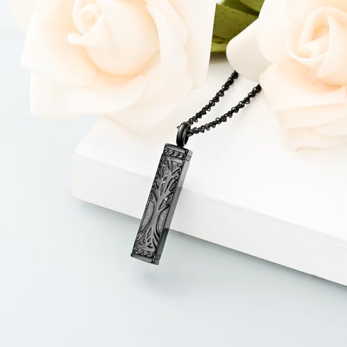 shajwo Tree of Life Cremation Jewelry Urn Necklaces for Ashes for Women Men Cube Memorial Human Ashes Jewelry3