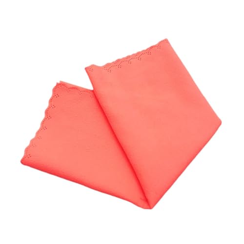 Colaxi Flute Cleaning Cloth Cleaning Kit Multipurpose Instrument Accessory Soft Cloth Flute Cleaner for Musical Instrument Piano Sax, Orange