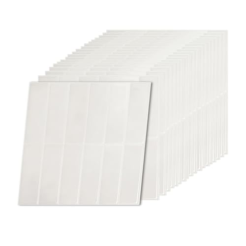 Relaxdays Azulejos Adhesivos 3D para baño y Cocina, 20 Unidades, 30x30 cm, autoadhesivos, Blancos
