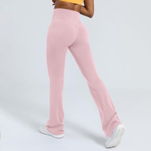 Pantalon de yoga pour femme idéal pour le studio de fitness en rose L - 2