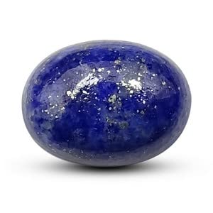 Lapis-lazuli naturelle certifiée de 6,37 carats pour création de bague haut de gamme