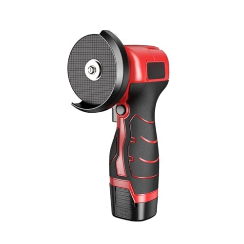 【Yecox】ミニアングルグラインダー コードレスグラインダー ディスクグラインダー 16.8V 28000rpm 充電式 金属加工 切断 研磨 研削 表面仕上 錆落とし 石材切断 木材切断 自動車整備 使いやすい 多用途 (赤(あか),バッテリー2個)