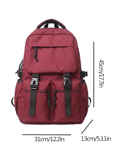 Image of Glowic Spacious Backpack with Compartments for 15-Inch Laptop, Books, Headphones, Phone, Wallet, and Water Bottle - Ideal for Daily Use