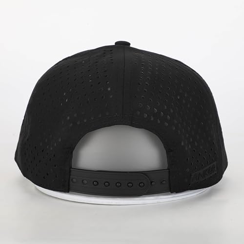 Image of ANKOR Performance Golf Rope Hat - UPF 50 Water Resistant Lightweight Thermoflex Snapback, Men's Hat Golf Tee Design Holder