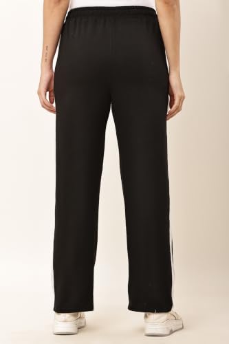 Image of Women's Loose Fit Track Pants - Polycotton Joggers with Elastic Waistband & Side Pockets | Lower Comfortable for Gym, Running & Casual Wear