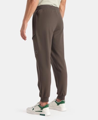 Image of Jockey AM72 Men Super Combed Cotton Rich Regular Fit Jogger with Zipper Pockets