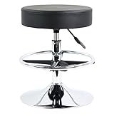 [Altura ajustable y rotación de 360 ​​grados]: la altura puede ser de 47,5 cm a 65 cm, y el asiento puede girar 360 grados.