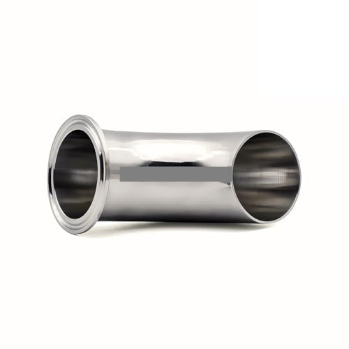 Codo Tri-Clamp 2 a 45mm OD en acero inoxidable SS304 con codo de 90 para tubería industrial 5