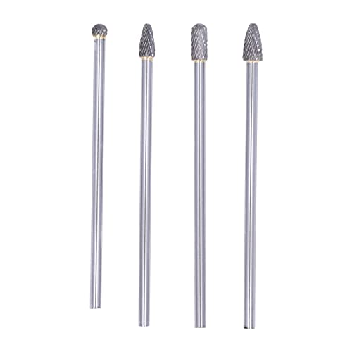 Juego de 4 fresas de carburo de tungsteno para madera y plástico miniatura 1