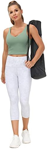 THE GYM PEOPLE Womens' Sports Bra Longline Wirefree Padded with Medium Support