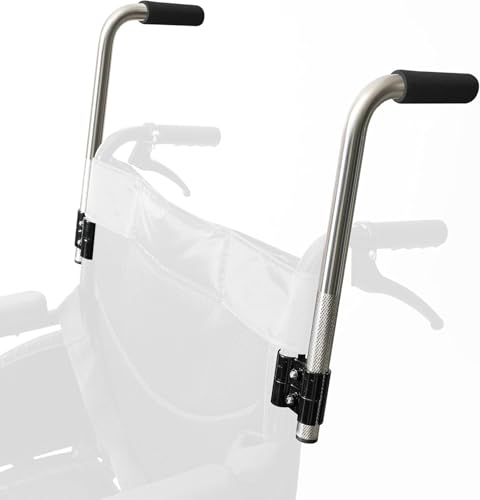 Image of Push Wheelchair Handle Extender (300lbs Weight Capacity), Universal Wheelchair Accessories - Extendable Handle, Adjustable Extender for Adults