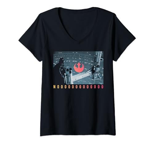 T-shirt Star Wars imprimé combat mythique col V femme