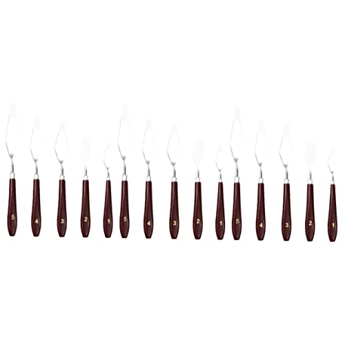 ibasenice 3sets 3d Printer Palette Knife Set Oil Painting Shovel Mixing Tool Spatula Set Plastic Handle 5pcs*3