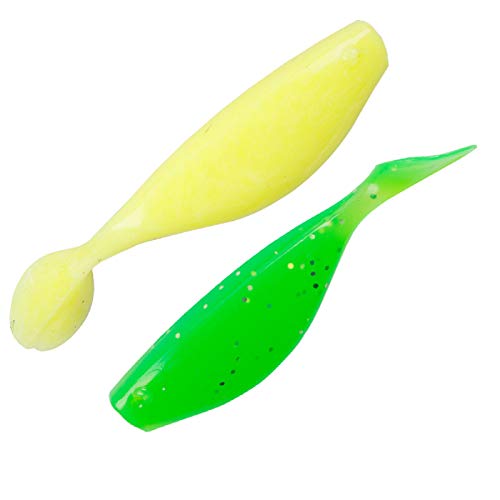 Iscas de pesca falsas, 10 peças 9,5 cm iscas falsas em forma de peixe biônicas, iscas macias para pe