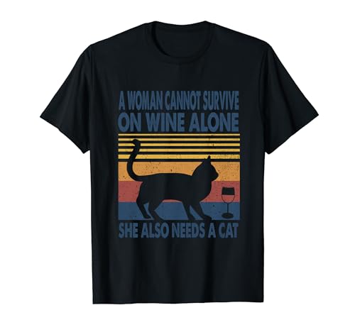 A Women On Wine And She Needs A Cat Burmese Kitten Lover Camiseta