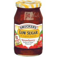 Smucker's Low Sugar Strawberry Preserves 15.5 oz (Pack of 12)