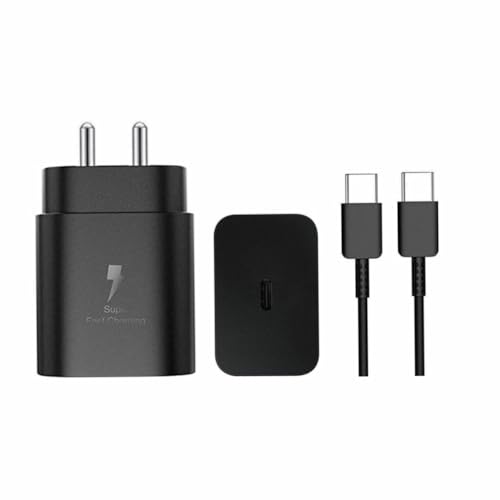 Image of THE BATTERY STORE Original 45W Power Adapter with Type C to C Cable, Compatible with Samsng Smarthphone, Black (BB31)