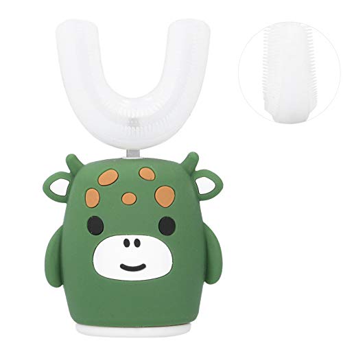 Brrnoo U-förmige elektrische Kinderzahnbürste Grün