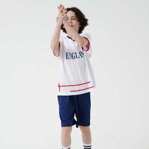 Image of Cnins Kids Soccer Jersey Kit for Boys & Girls- Breathable & Quick-Dry - Youth Soccer Football Training Gifts (2T-14Y)