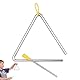 Triangel Musikinstrument, Triangle, Triangel Percussion, Triangel Instrumenten Set für Erwachsene, Kinder, Kleinkinder - Kinderspielzeugset