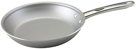 Pemberly Row 10" Nonstick Aluminum Skillet in Platinum