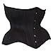 TLGW Fashion Womens 24 Steel Boned Heavy Duty Waist training Long Torso Corset Shaper Plus Size Bodyshaper Underbust Open Cup (US, Numeric, 30, Regular, Regular, Regular Curvy 13 Inches Front)