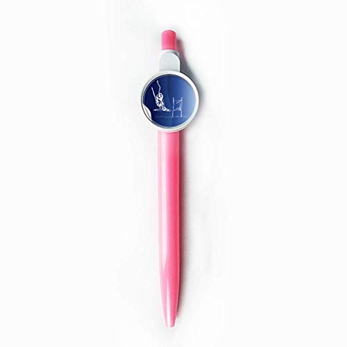 Stylo à bille rétractable bleu ski pour écrire vos aventures de sports d'hiver