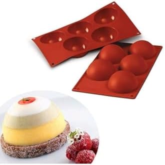 Tinky Winky Yarım Küre Yuvarlak Silikon Kalıp 5'li Çok Renkli