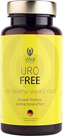 Vital Concept Free - Natural Urinal System Support. Urinary Tract Cleansing with Goldenrod, White Birch, Nettle Leaves, Cranberry extracts. Effective UTI infections Help. 90 Veggie Capsules, 30 Days
