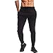 Price comparison product image Denim Desire Men's Slim Fits Jogging Bottom Skinny Joggers Sweat Pants Gym Workout Cuffed Ankle Terry Fleece Casual Track Jogging Bottom UK Size S-XXL (Black, XL)