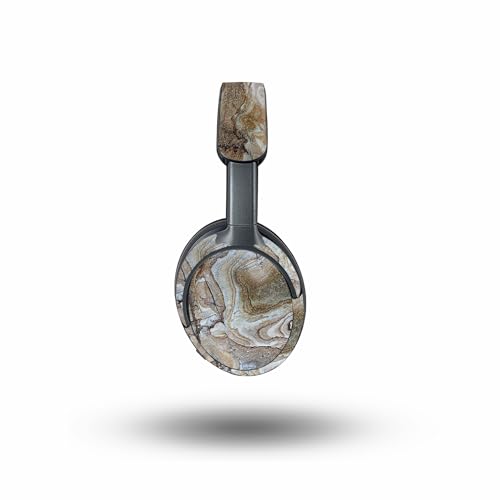 Image of MightySkins Glossy Glitter Skin Compatible with Bose QuietComfort Ultra - Brown Marble | Protective, Durable High-Gloss Glitter Finish | Easy to Apply