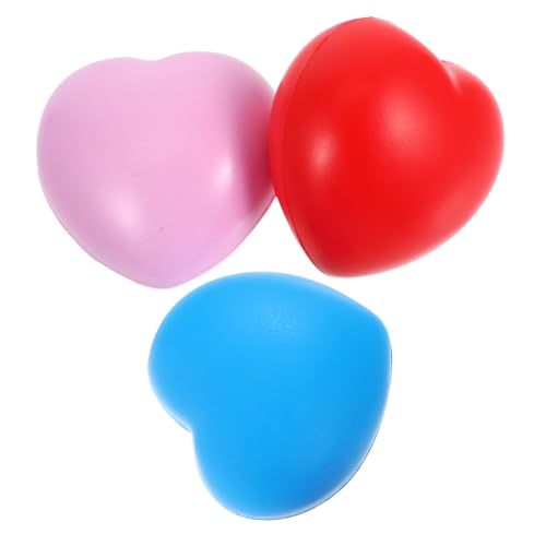 PartyKindom Ergonomic Heart Shaped Squeeze Ball Stress Balls for Hand Therapy Hand Grip Balls Hand Strength Training Friends and Seniors
