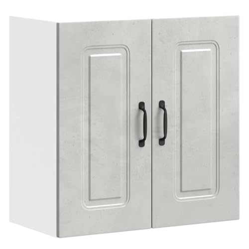 vidaXL Küchen-Hängeschrank Kalmar Betongrau Holzwerkstoff, Wandschrank Küche, Wandschrank, Oberschrank, Küchenschrank, Hängeschrank, Oberschrank Küche