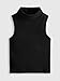 Verdusa Girl's 3 Pack Basic High Neck Sleeveless Ribbed Tank Top Black Pink White 8Y