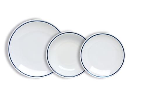 Tognana AZ Fascetta Blu, 18-teiliges Geschirrset für 6 Personen,...