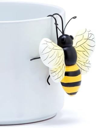 The Bridge Collection Bee Plant Pot Hanger – Bee that Hooks On Planter image 5
