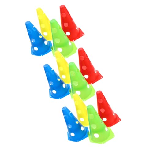 BESPORTBLE 12pcs Soccer Training Cones Plastic Safety Cones for Parking Road Agility Drills Easy to Observe Stackable