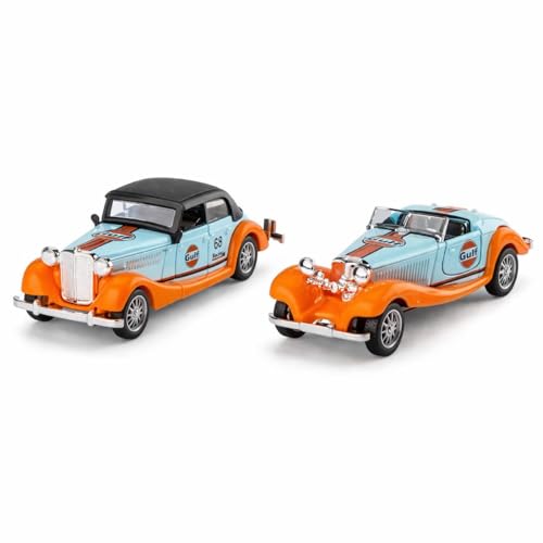 Image of 1:36 Scale Vintage Die-Cast Classic Car Model Toy | Pull Back Sports Car Toy with Openable Doors | Premium Alloy Vehicle Toy for Kids & Collectors | Racing Edition | Design as Per Stock