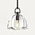 Botanist Crystal Dome Black Pendant Light,7" Crystal Modern Black Pendant Lights Kitchen Island, Hanging Crystals Dome Pendant, Farmhouse Kitchen Pendant Lighting Over Island,E12 Bulb Included