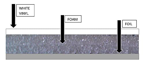 Us Energy Products Ad5Mm Reflective Foam Core Insulation, Cold And Heat Shield, Radiant Barrier, Thermal Insulation 48''X25Ft 100Sqft R8 #TOP4