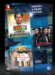 CHAK DE INDIA/NEW YORK/ROCKET SINGH 3 Disc Set