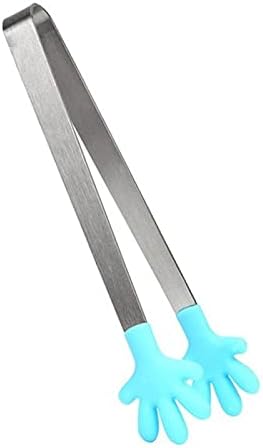 Cooking 1pc Silicone BBQ Grilling Tong Salad Bread Serving Tong Non-Stick Grilling Tong