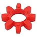Polyurethane Shaft Coupling Spider Insert Series Flexible Coupler Element Power Transmission Component for Industrial Machinery Drives Conveyor Systems Pumps Rotating Equipment Red(GR38)