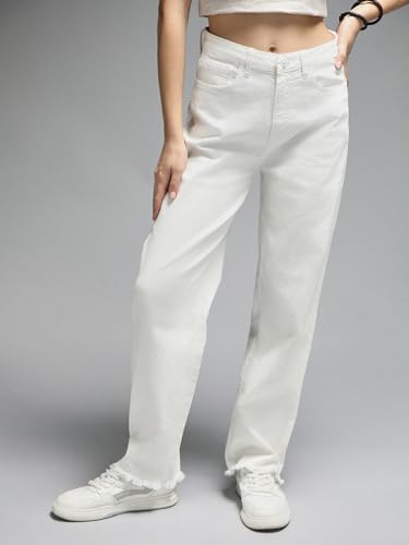 Image of HIGH Star Women's Straight Fit Mid Rise Jeans