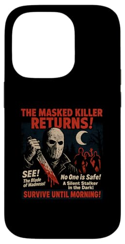 仮面キラーリターンズ スラッシャー 映画ポスター ヴィンテージ ハロウィン スマホケース iPhone 14 Pro 用
