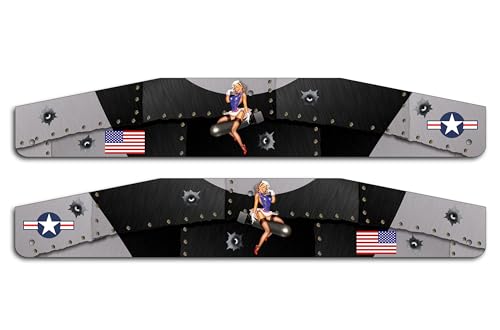 Image of Universal Mud Flap Splash Guard Stainless Steel Weights for Semi Trailer Trucks - 3 inch x 18 inch - 2 Piece Set - Subdued (T-Bomber (Black Color))
