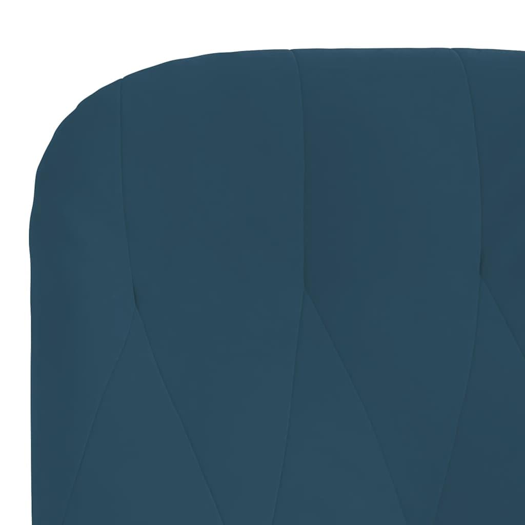 Poltrona relax blu in velluto imbottita con struttura in metallo robusta, seduta ergonomica 70x77x98 cm, braccioli comodi, ideale per soggiorno, ufficio, camera e momenti di riposo