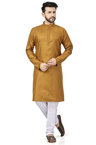 Image of BE ACTIVE Linen Blend Solid Pattern Trendy Comfortable Stylish Full Sleeve Kurta Men's Ethnic Wear