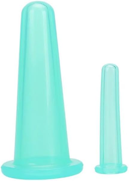 Miniatura 7 de Juego de 4 ventosas de masaje de silicona, mini tazas faciales para masajeadores faciales, ayudante para el cuidado de la piel, cuello y espalda